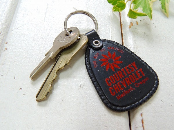 【CHEVROLET /シボレー/自動車】キーホルダー・鍵2本付きUSA・ビンテージ