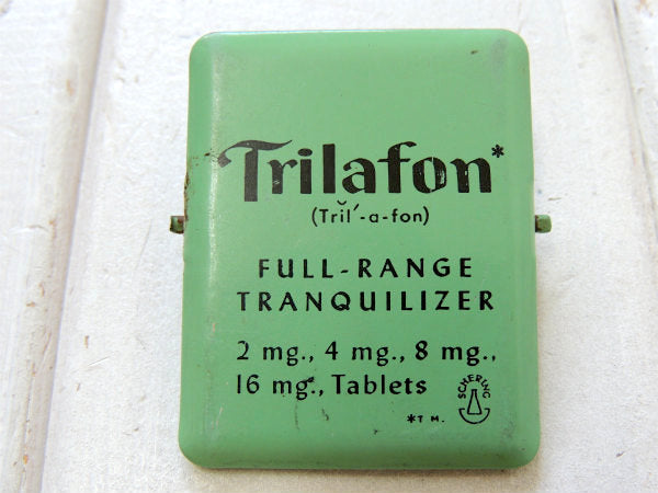 【Trilafo・薬】ミントグリーン・ノベルティ・ヴィンテージ・ペーパークリップ・クリップ USA