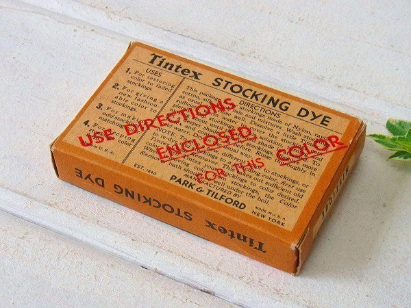 【Tintex】カラフルなパッケージ・アンティーク・紙箱/古箱　USA
