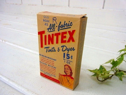【TINTEX】染め粉のカラフルなパッケージ・アンティーク・紙箱/古箱　USA