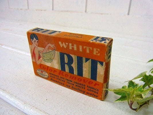 【RIT】脱色剤の小さなアンティーク・紙箱/パッケージ/古箱　USA