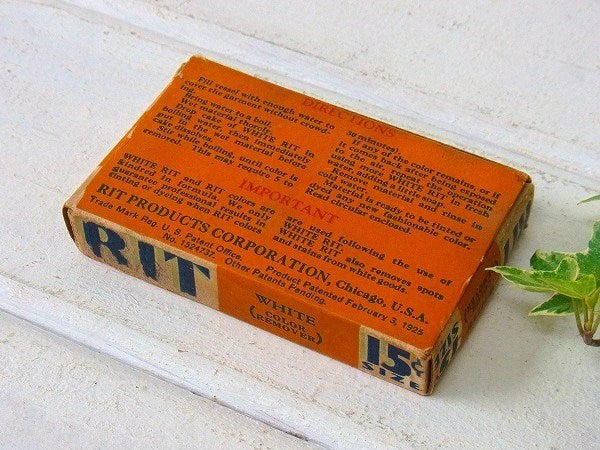 【RIT】脱色剤の小さなアンティーク・紙箱/パッケージ/古箱　USA