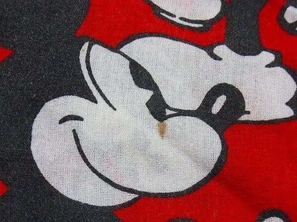 【ミッキーマウス】ディズニー・キャラクター生地/ユーズドシーツ(ボックスタイプ) USA