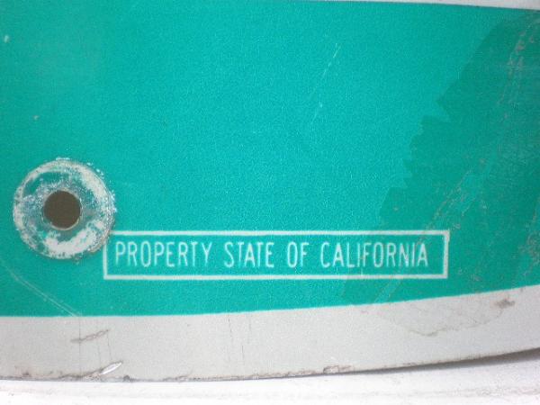 CALIFORNIA　62 ヴィンテージ・ストリートサイン 道路標識 看板　アメリカンビンテージ