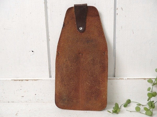 レザー製・ヴィンテージ・3ポケットツールポーチ・DIY/工具エプロン/ツールエプロン