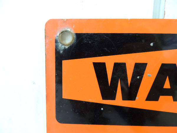 【WARNING・警告・GAS】ヴィンテージ・スチール製サイン/看板/USA
