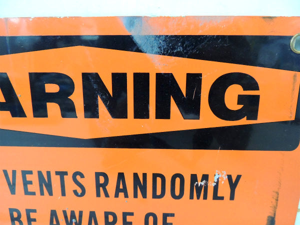 【WARNING・警告・GAS】ヴィンテージ・スチール製サイン/看板/USA