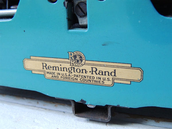 Remington Rand 1930'〜 MODEL 1 レミントンランド　アンティーク　英文　タイプライター MADE IN U.S.A.