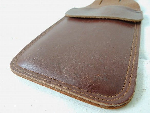 レザー製・ヴィンテージ・2ポケット・ツールポーチ・DIY/工具エプロン/ツールエプロン