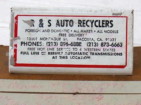 メジャー&カレンダー付き・80'sヴィンテージ・クリップボード/バインダー USA