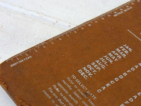 メジャー&カレンダー付き・80'sヴィンテージ・クリップボード/バインダー USA