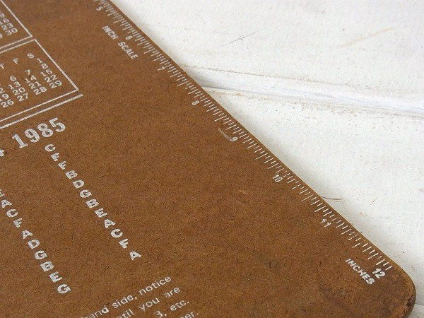 メジャー&カレンダー付き・80'sヴィンテージ・クリップボード/バインダー USA