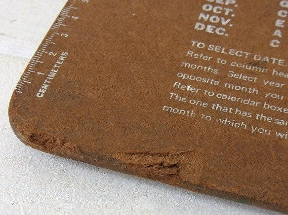 メジャー&カレンダー付き・80'sヴィンテージ・クリップボード/バインダー USA