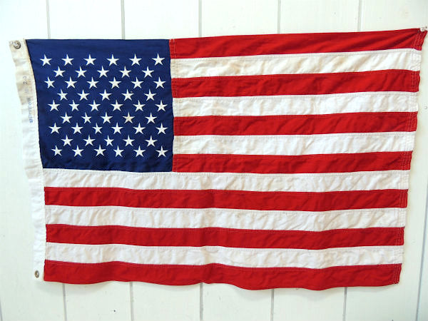 【アメリカ合衆国・50星・刺繍】ヴィンテージ・星条旗・アメリカンフラッグ・US