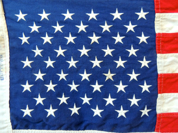 【アメリカ合衆国・50星・刺繍】ヴィンテージ・星条旗・アメリカンフラッグ・US