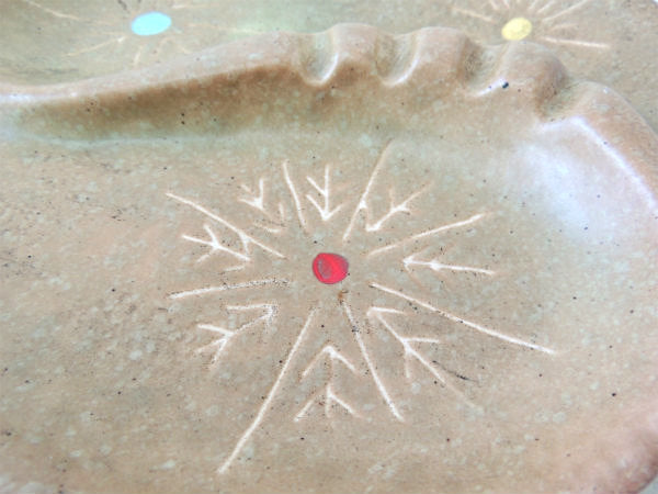 【ミッドセンチュリー&アトミックデザイン・陶器製】セパレート・ヴィンテージ・灰皿・アシュトレイ