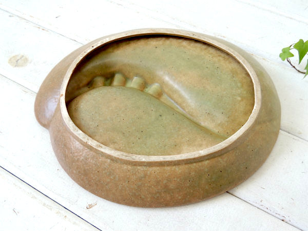 【ミッドセンチュリー&アトミックデザイン・陶器製】セパレート・ヴィンテージ・灰皿・アシュトレイ