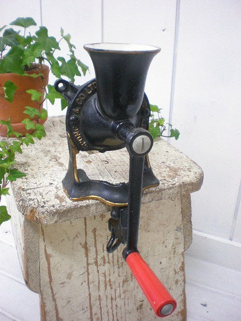 イギリス製　スポング社・アンティーク・コーヒーミル