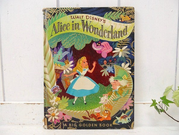 【ふしぎの国のアリス】ディズニー・初版・ヴィンテージ・絵本/大判サイズ USA
