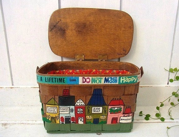 【Caro-Nan】1967年・トラベルシリーズ・アンティーク・カロナンバスケット/カゴバッグ