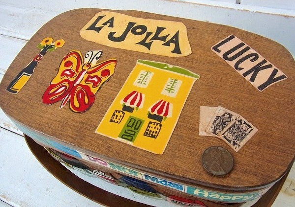 【Caro-Nan】1967年・トラベルシリーズ・アンティーク・カロナンバスケット/カゴバッグ