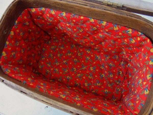 【Caro-Nan】1967年・トラベルシリーズ・アンティーク・カロナンバスケット/カゴバッグ