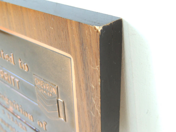 Chevron シェブロン オイルカンパニー・5YEARS アドバタイジング 壁掛け式・ヴィンテージ・オブジェ