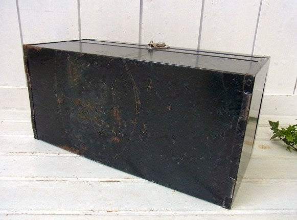 JCペニー チェッカーフラッグ・2段式・ヴィンテージ・ツールボックス ツールケース 工具箱 US