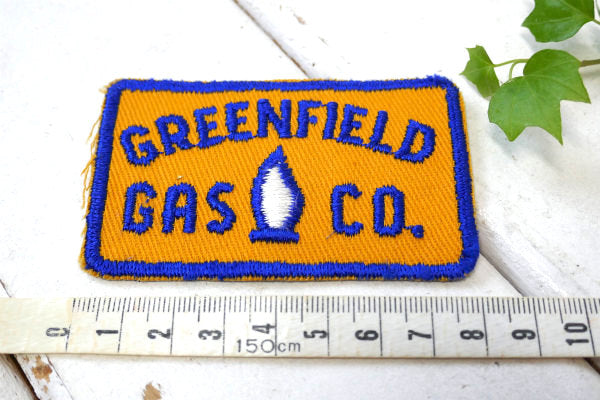 グリーンフィールド・オイルカンパニー・USA・ヴィンテージ・アドバタイジング・ワッペン・刺繍