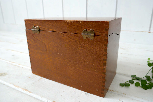 Globe Wernicke カード付き・木製・アンティーク・カードボックス・ファイルケース・木箱