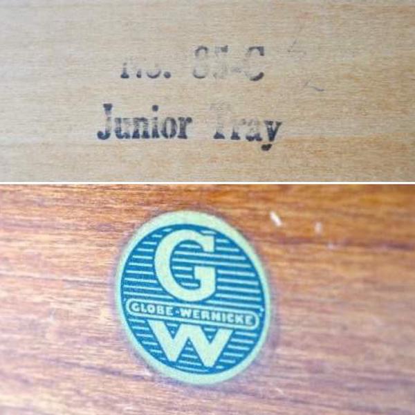 Globe Wernicke カード付き・木製・アンティーク・カードボックス・ファイルケース・木箱