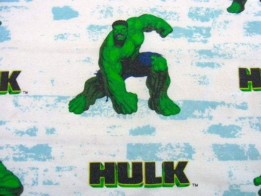 【HALK】ハルク・キャラクター生地・ユーズドシーツ(フラット)　USA