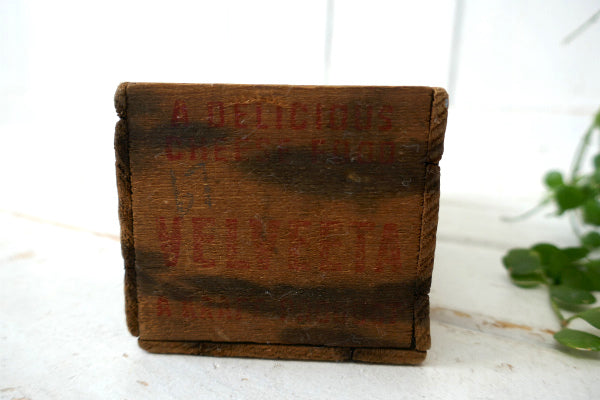 【VELVEETA KRAFT】クラフト社・木製・アンティーク・チーズボックス・木箱・シャビー