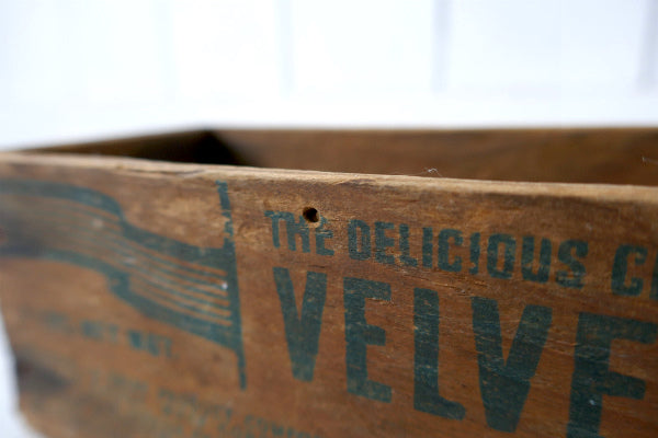 【VELVEETA KRAFT】クラフト社・木製・アンティーク・チーズボックス・木箱・シャビー