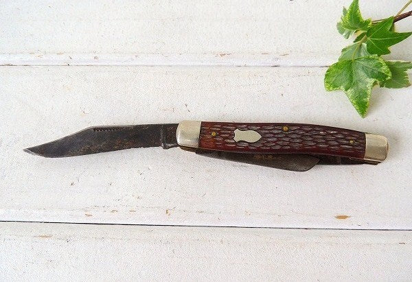 SCHRADE WALDEN ポケットナイフ・USA・ビンテージ・刃・キャンプ・アウトドア・ナイフ