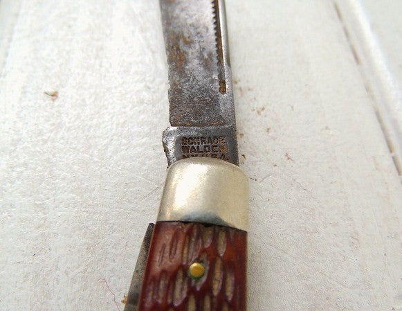 SCHRADE WALDEN ポケットナイフ・USA・ビンテージ・刃・キャンプ・アウトドア・ナイフ