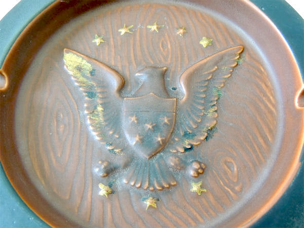 【US ARMY】ミリタリー・鷲・イーグル・陶器製・アンティーク・灰皿・アシュトレイ