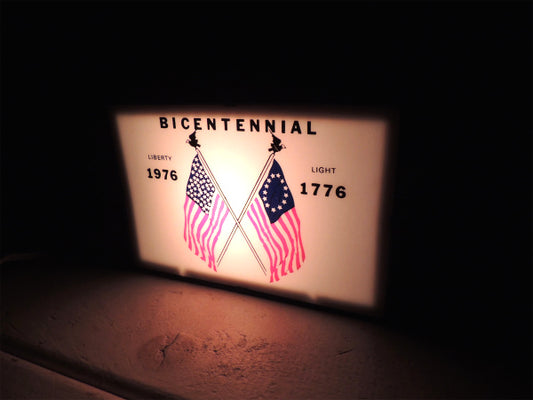 【1776 BICENTENNIAL 1976】ビンテージ・卓上ランプ・ライトアップサイン・看板