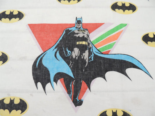 【BATMAN】バットマン・1989年・ヴィンテージ・ユーズドシーツ(フラットタイプ) USA