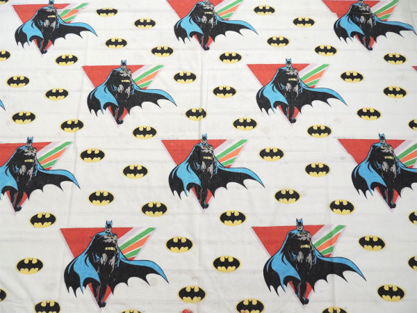 【BATMAN】バットマン・1989年・ヴィンテージ・ユーズドシーツ(フラットタイプ) USA