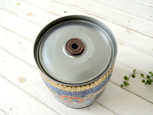 【Monchshof・BEER】ビール会社・ヴィンテージ・アドバタイジング・樽型・ブリキ缶・看板