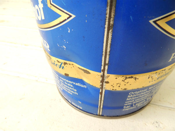 【Monchshof・BEER】ビール会社・ヴィンテージ・アドバタイジング・樽型・ブリキ缶・看板