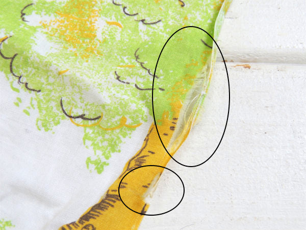 【くまのプーさんと森の仲間たち】ベビーサイズ・ヴィンテージ・ユーズドシーツ(ボックスタイプ)