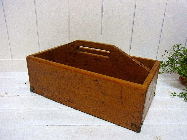 アンティーク・木箱/ツールボックス/ツールケース/工具箱/裁縫箱/USA