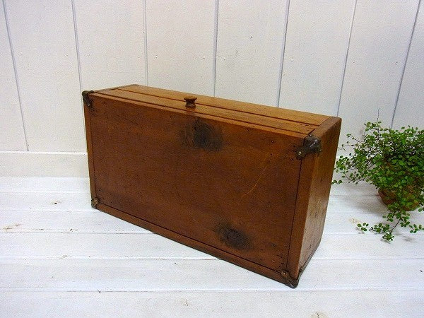 アンティーク・木箱/ツールボックス/ツールケース/工具箱/裁縫箱/USA