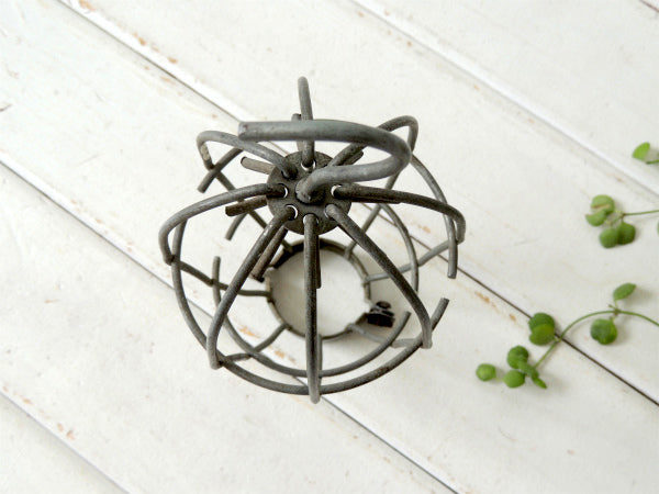 ガレージ インダストリアル ハンドランプ カバー 工業系 フック アイアン製 作業灯 ヴィンテージ・電球カバー ライトカバー