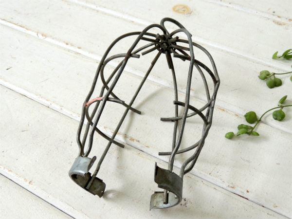 ガレージ インダストリアル ハンドランプ カバー 工業系 フック アイアン製 作業灯 ヴィンテージ・電球カバー ライトカバー