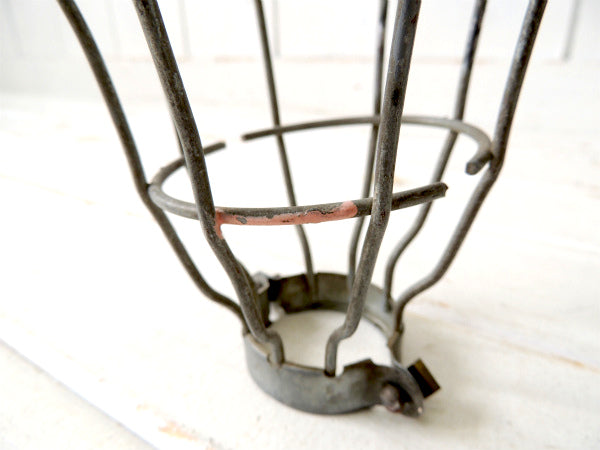 ガレージ インダストリアル ハンドランプ カバー 工業系 フック アイアン製 作業灯 ヴィンテージ・電球カバー ライトカバー