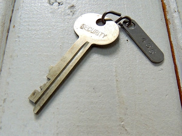 【Vintage/SECURITY/JDF177/Key】USA・ビンテージキー&ナンバータグ