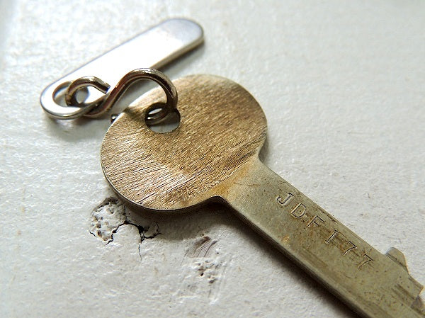 【Vintage/SECURITY/JDF177/Key】USA・ビンテージキー&ナンバータグ